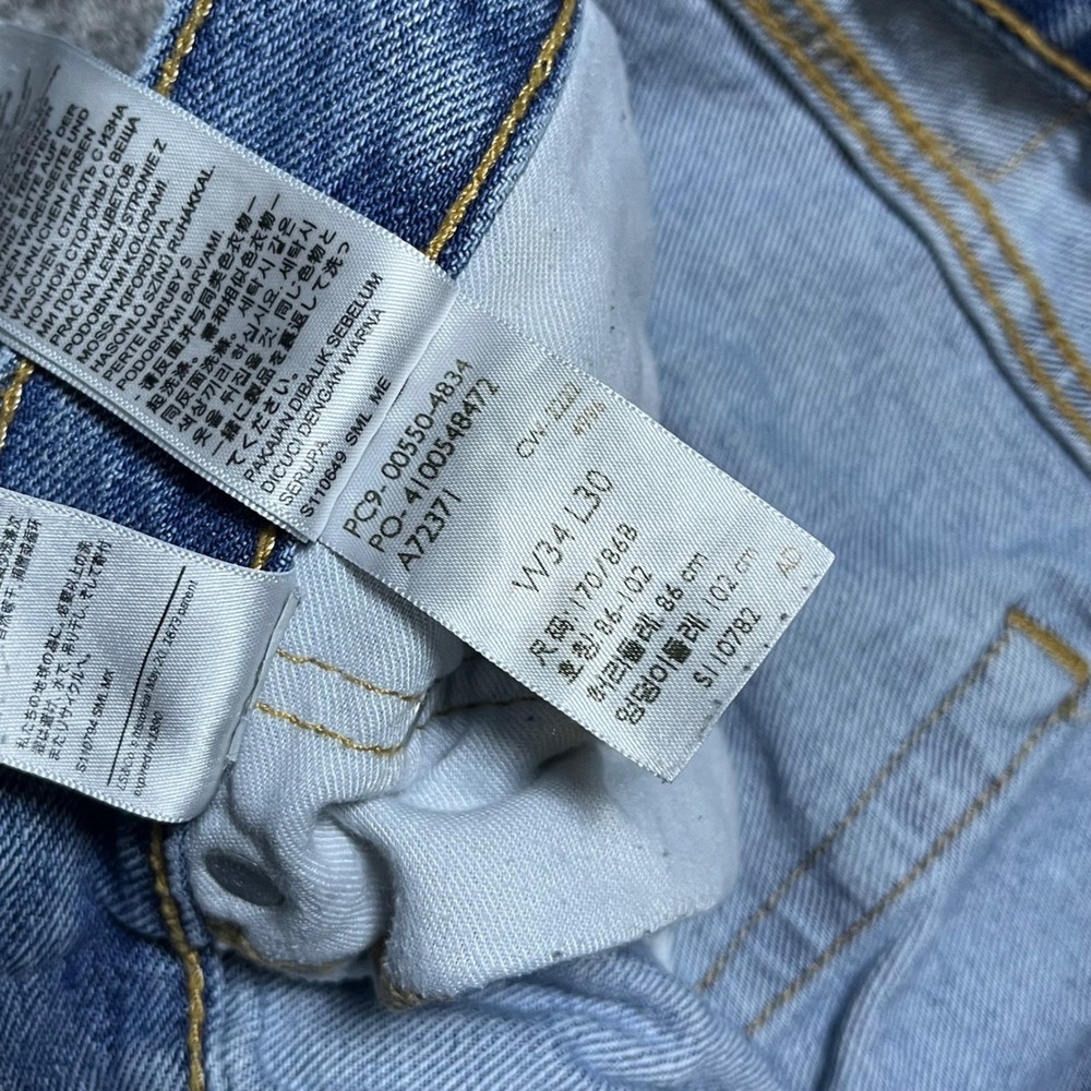 Levis 550 Relaxed Fit Jeans W34 L30 Blue Denim Medium Wash Mens 550-4834 - Picture 3 of 14